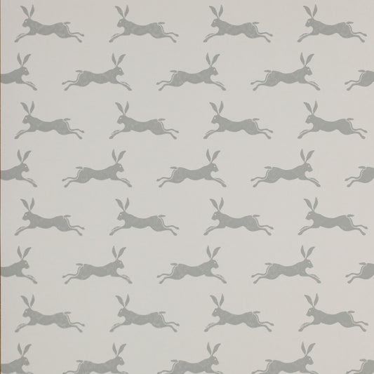 March Hare Nursery Wallpaper - Gray