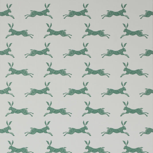 March Hare Nursery Wallpaper - Green