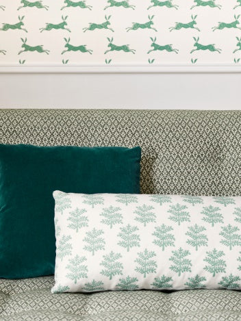 March Hare Nursery Room Wallpaper 2 - Green