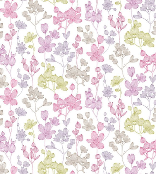 Kalina Nursery Wallpaper - Purple