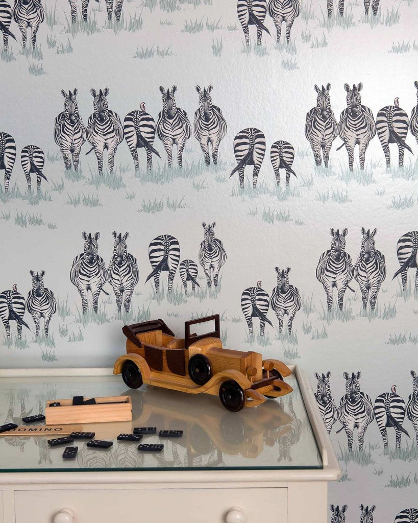 Dazzle Nursery Room Wallpaper 4 - Silver