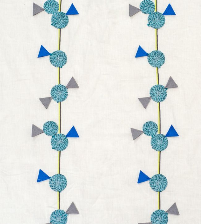 Mini Swirl Lollipop Nursery Fabric - Blue