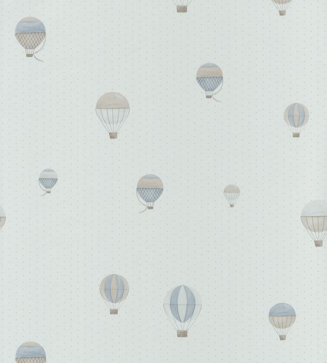 Montgolfiere Nursery Wallpaper - Silver
