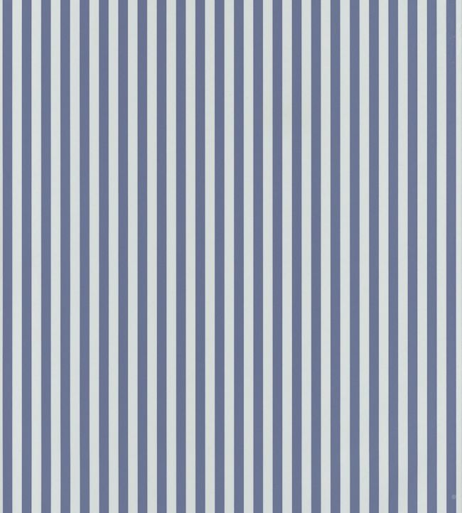 My Little World Rayure Nursery Wallpaper - Blue