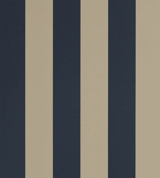 Spalding Stripe Nursery Wallpaper - Brown