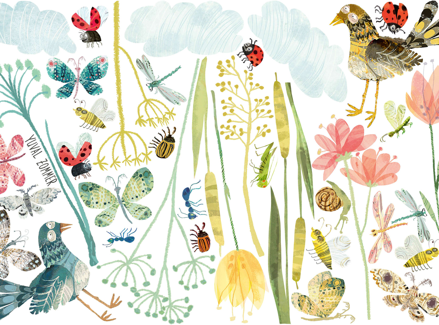 Meadow Wall Stickers Nursery Wallpaper - Multicolor