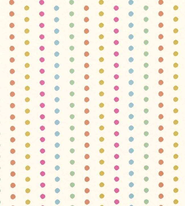 Dotty Nursery Wallpaper - Yellow
