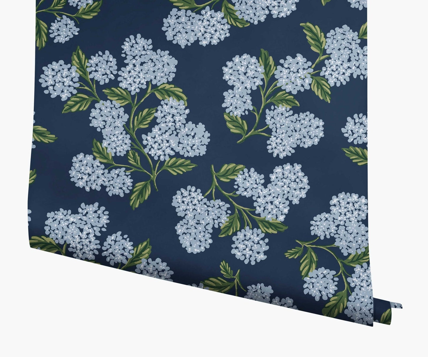 Hydrangea Wallpaper - Blue - Rifle
