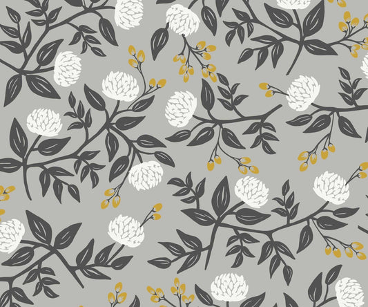 Peonies Wallpaper - Silver - Rifle