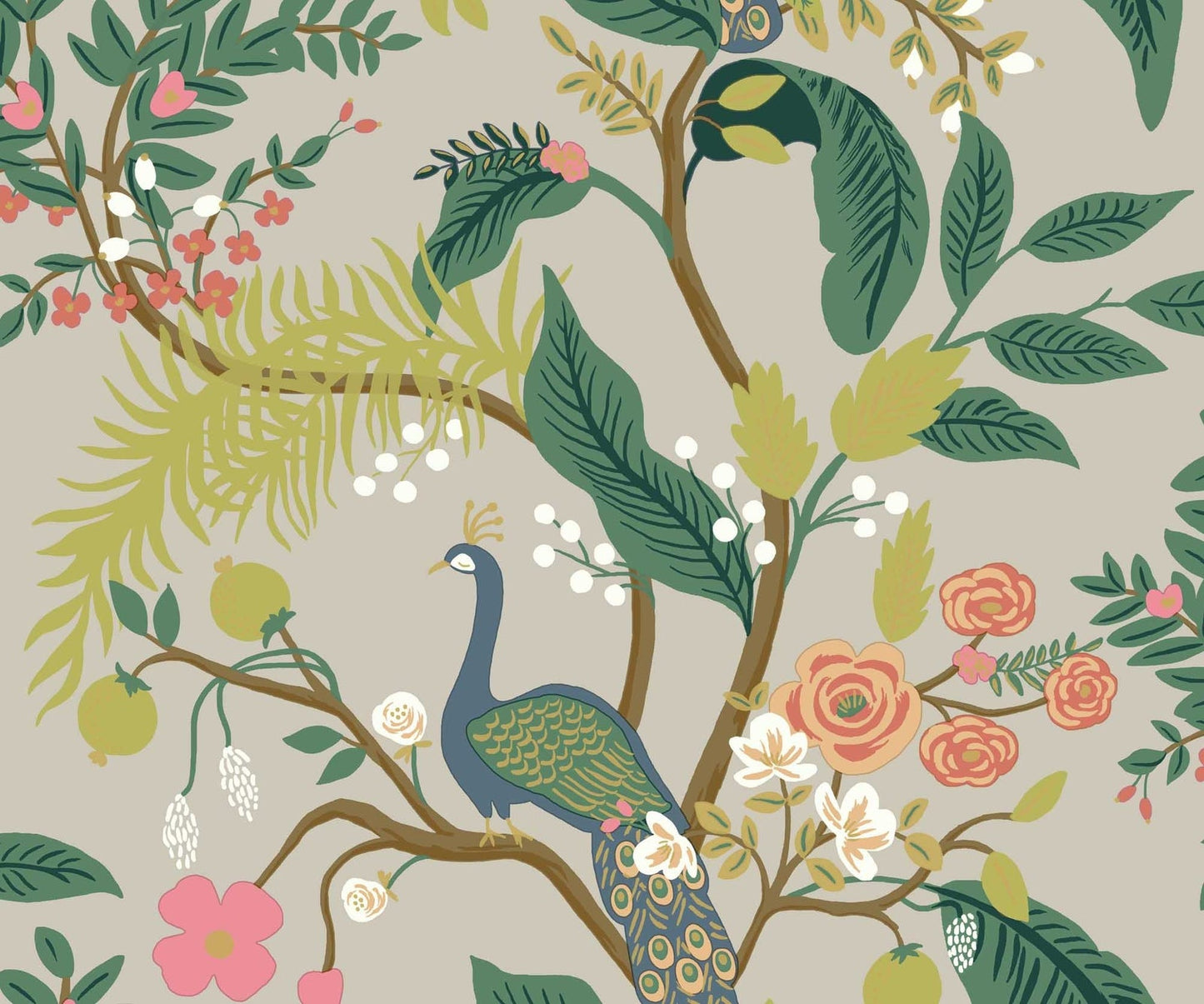 Peacock Wallpaper - Multicolor - Rifle