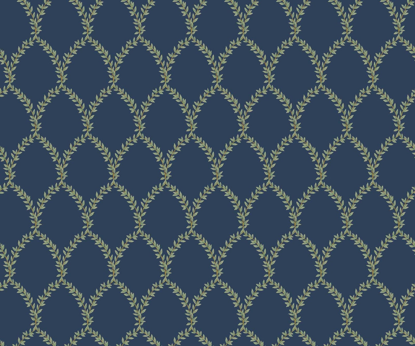 Laurel Wallpaper - Blue - Rifle