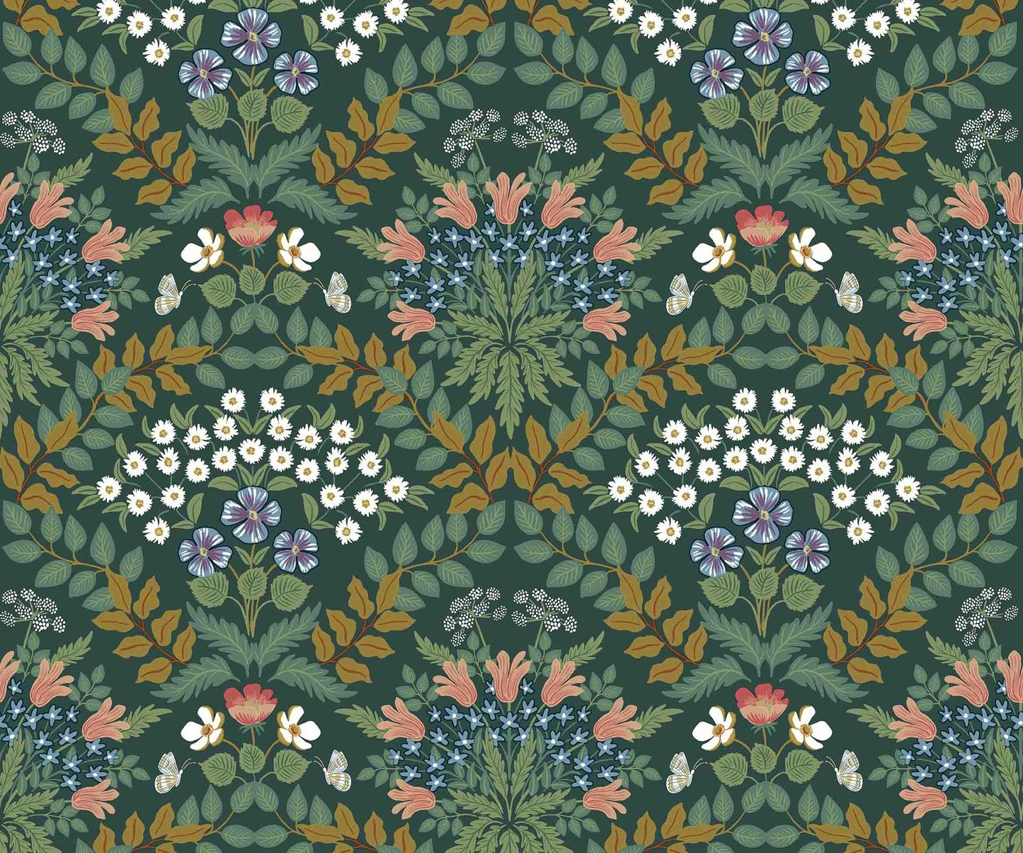 Bramble Wallpaper - Green - Rifle