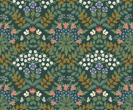 Bramble Wallpaper - Green - Rifle