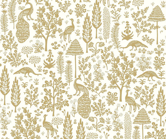 Menagerie Toile Wallpaper - Sand - Rifle