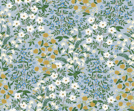 Wildwood Garden Wallpaper - Blue - Rifle