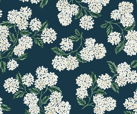 Hydrangea Wallpaper - Green - Rifle
