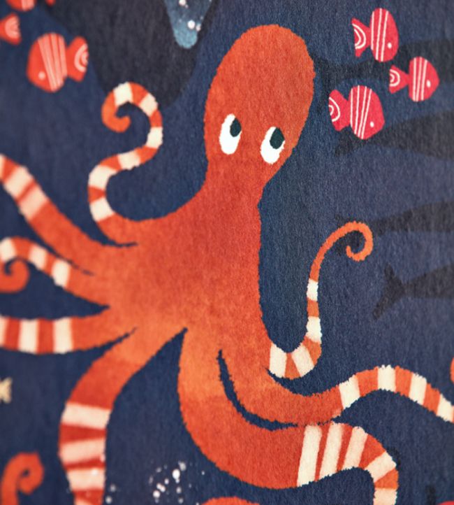 Beneath The Waves Nursery Room Wallpaper 3 - Blue