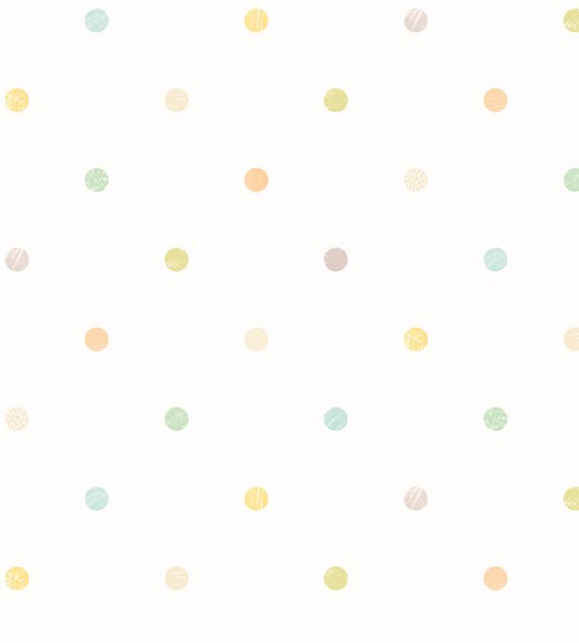 Doodle Spot Nursery Wallpaper - Multicolor