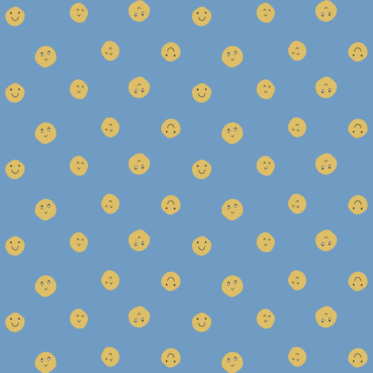 Happy News Smiles Wallpaper - Blue - Happy News