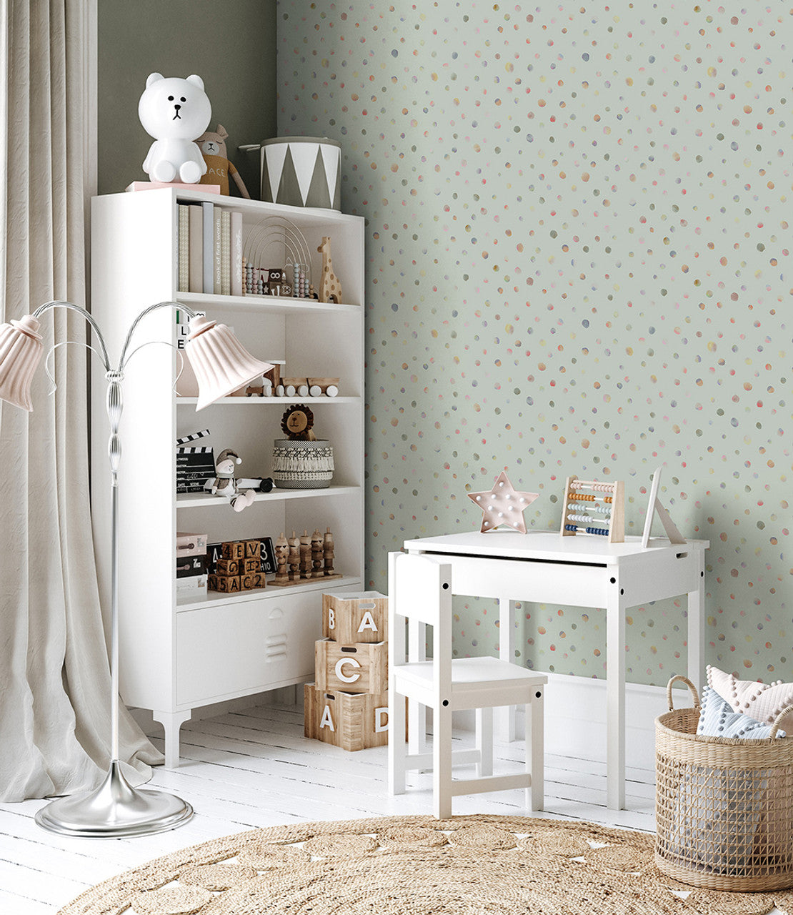 Watercolor Dots Great Kids Wallpaper