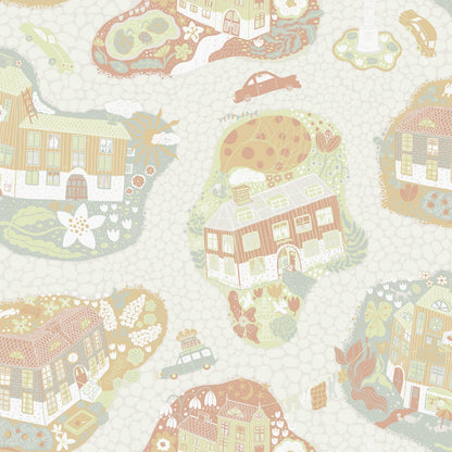Resan Staden Town Wallpaper