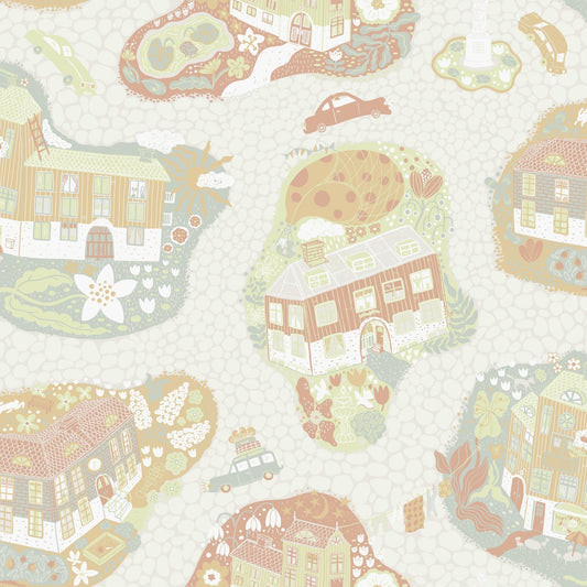 Resan Staden Town Wallpaper