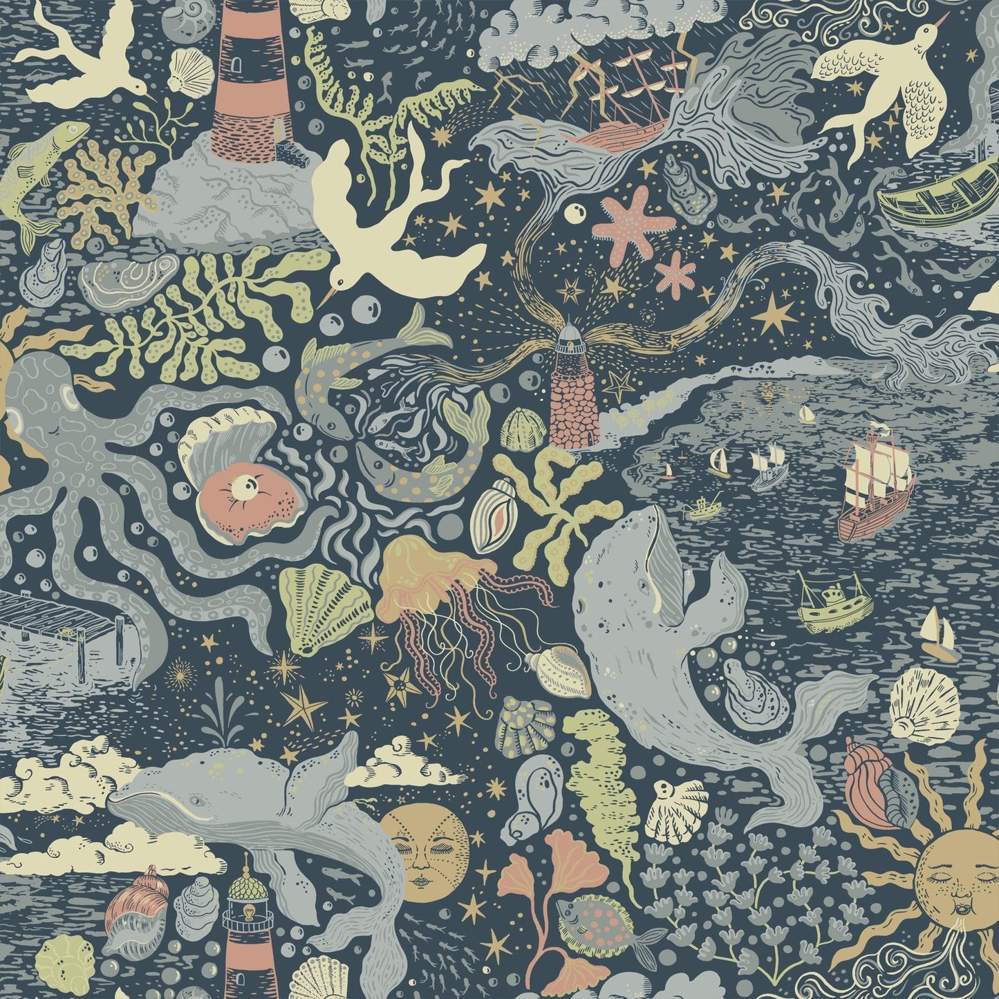 Resan Nautical Wallpaper