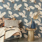317354 - Magestic Flight Oasis Wallpaper - Blue - Eijffinger