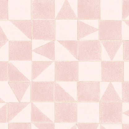 399091 - Mini Me Geometric Wallpaper - Pink - Eijffinger
