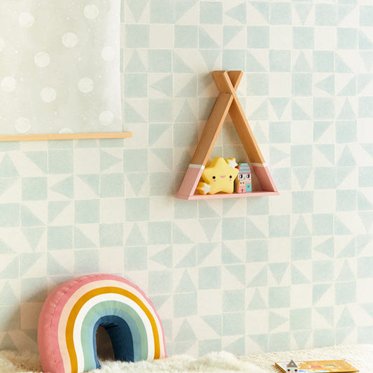 399092 - Mini Me Geometric Wallpaper - Green - Eijffinger