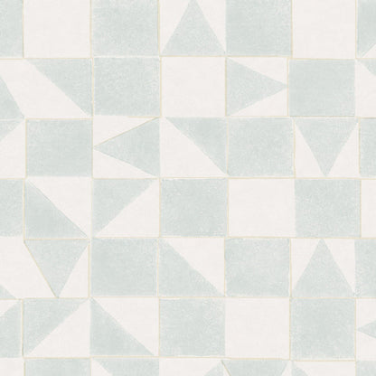 399092 - Mini Me Geometric Wallpaper - Green - Eijffinger