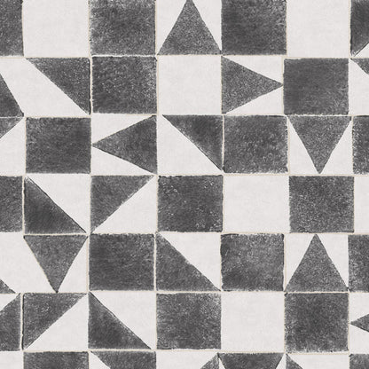 399094 - Mini Me Geometric Wallpaper - Black - Eijffinger