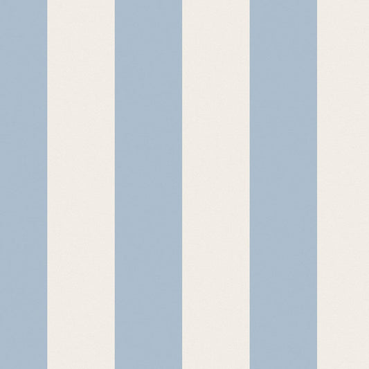 Canopy Stripe Wallpaper - Blue - 125517 - Cath Kidston