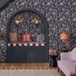Friendship Garden Wallpaper - Navy - 125525 - Cath Kidston