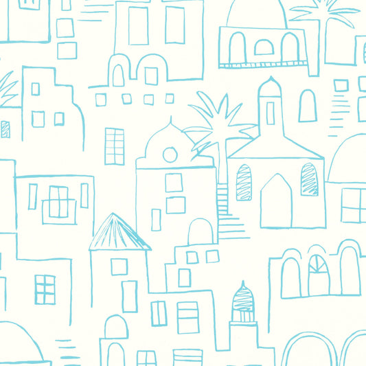 Teeny Santorini Wallpaper