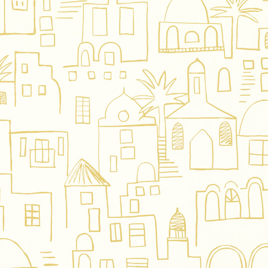 Teeny Santorini Wallpaper