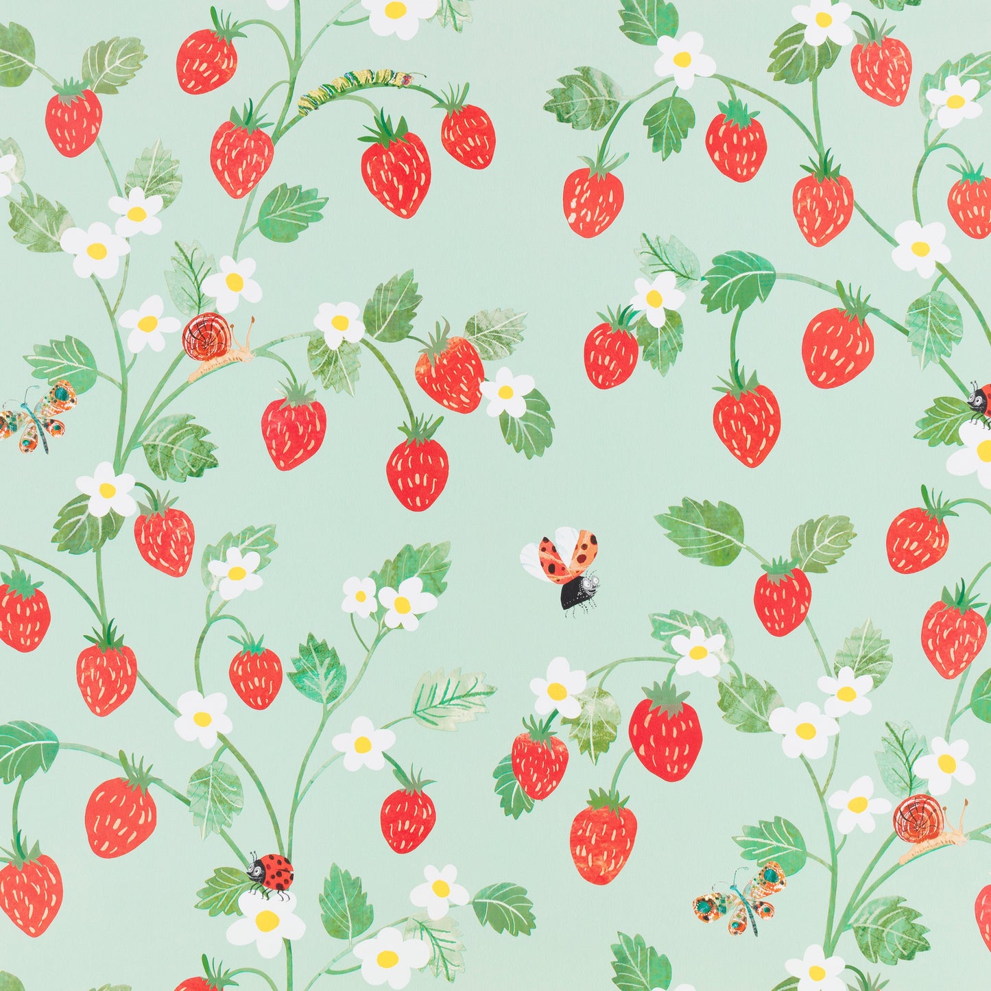 Strawberry Patch Wallpaper