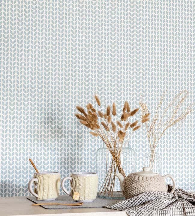 Simplicity Nursery Room Wallpaper - Blue