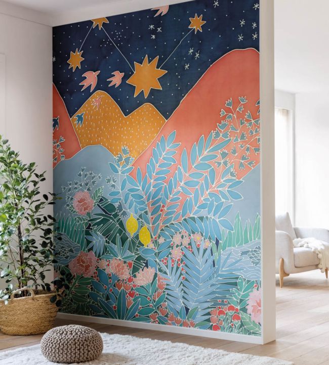 Dreamland Nursery Room Wallpaper - Multicolor