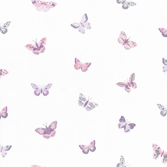 Let's Fly Nursery Wallpaper - Purple