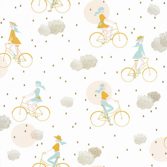 Lucy In The Sky Nursery Wallpaper - Sand