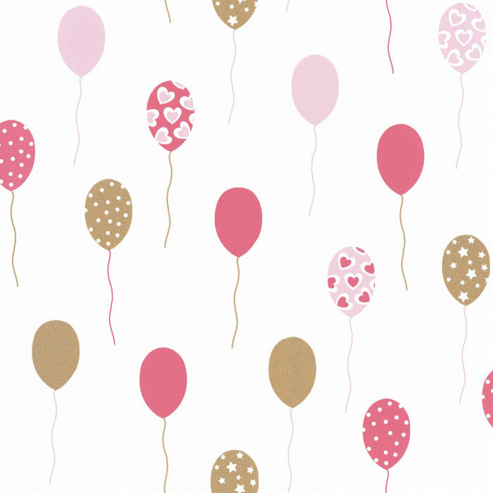 Party Time Nursery Wallpaper - Pink
