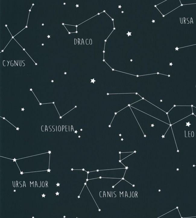 Constellations Nursery Wallpaper - Gray