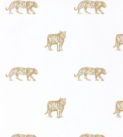 Eye Of The Tiger Nursery Wallpaper - White