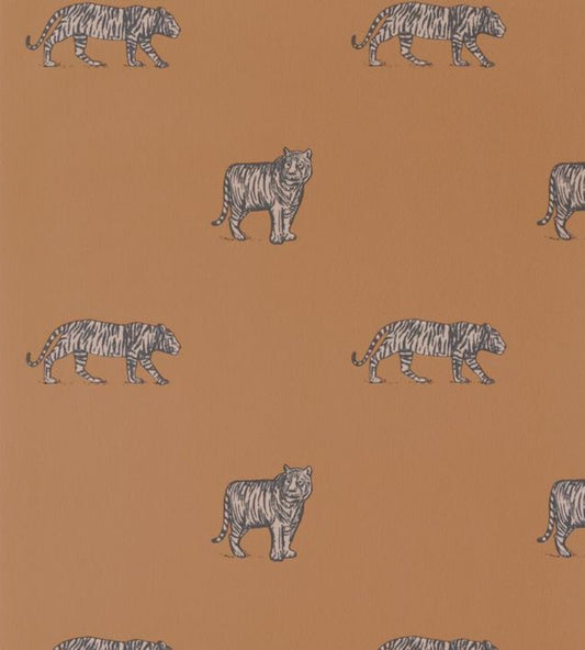 Eye Of The Tiger Nursery Wallpaper - Brown