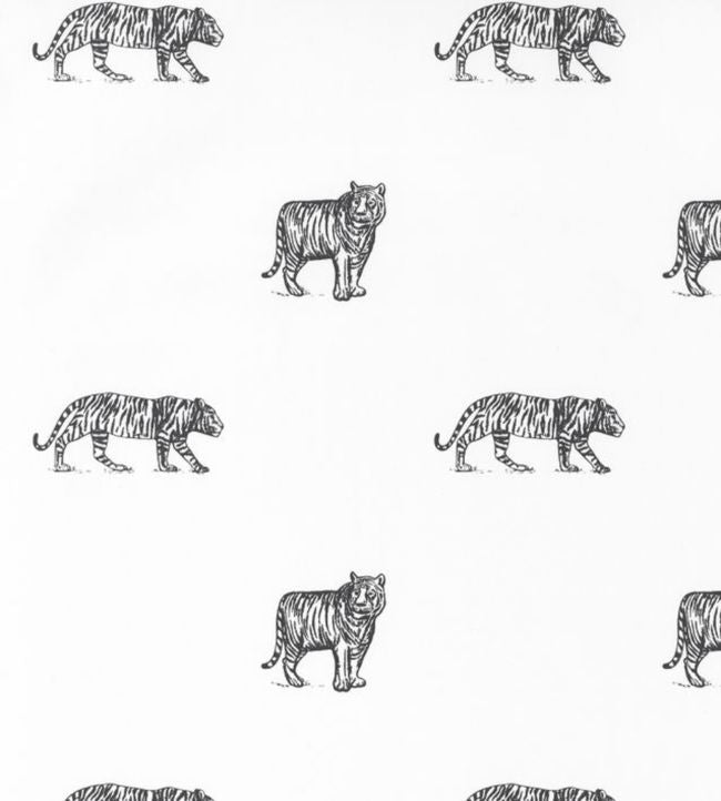 Eye Of The Tiger Nursery Wallpaper - Gray