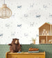 Grizzly Bears Nursery Room Wallpaper - Silver