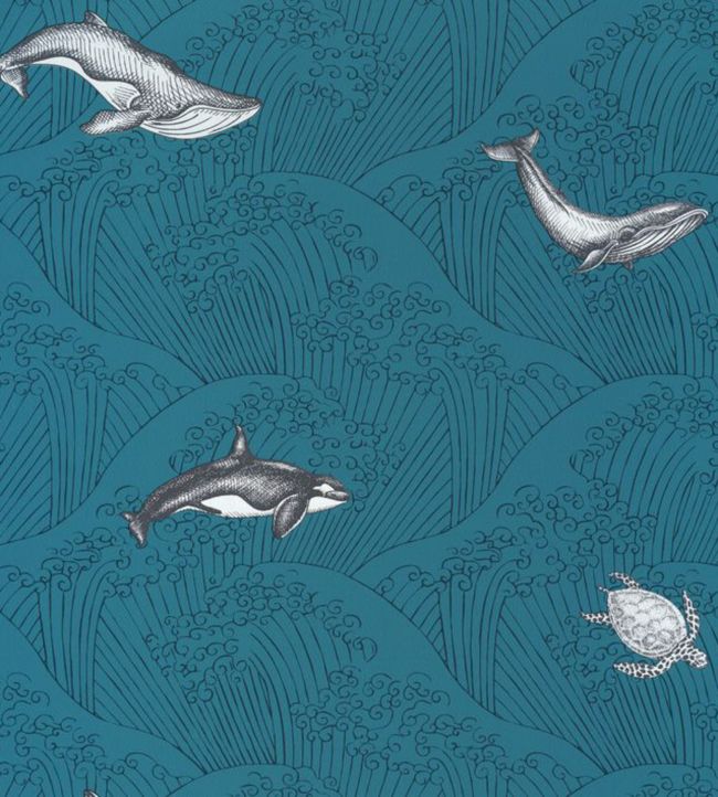 Under The Sea Nursery Wallpaper - Teal
