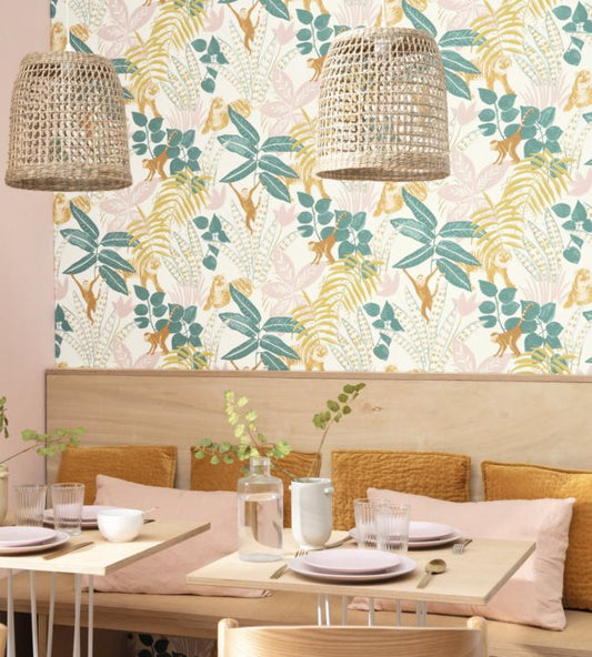 Aventure Nursery Room Wallpaper - Multicolor