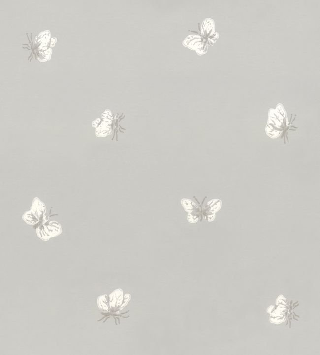 Peaseblossom Nursery Wallpaper - Silver